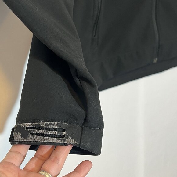 The North Face Men’s Large Jacket Black Apex Softshell Wind Resistant Full Zipp - Picture 12 of 14